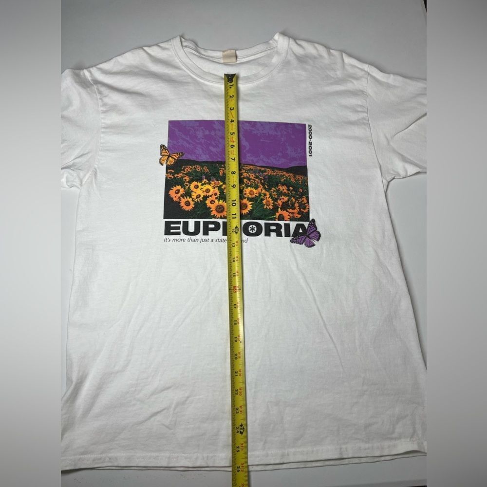Urban Outfitters “Euphoria” White Band Tee Long Sleeve Graphic T-Shirt Mens Sz L - Picture 11 of 13